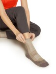 Dámské merino ponožky ICEBREAKER Wmns Hike+ Ultralight Quarter, Pink Quartz/Porcini velikost: 35-37 (S)