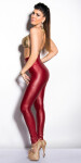 Sexy KouCla highwaistleggings se zipem BORDEAUX M/L