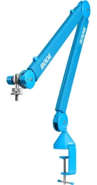 Rode PSA1+ modrá / Stolní mikrofonní rameno / 360° / nosnost 94 g až 1,2 kg / svorka a závit (RODE PSA1+BLU)