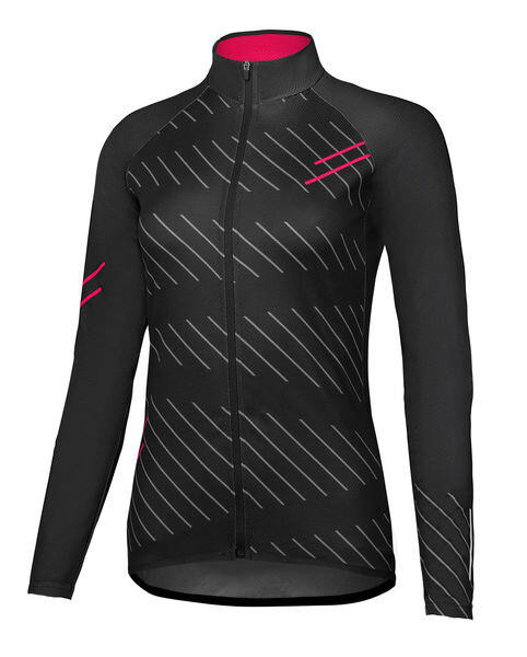 Dámský sportovní dres ETAPE GAIA, 2.0, černá/růžová (elastický materiál, velikost XXL)
