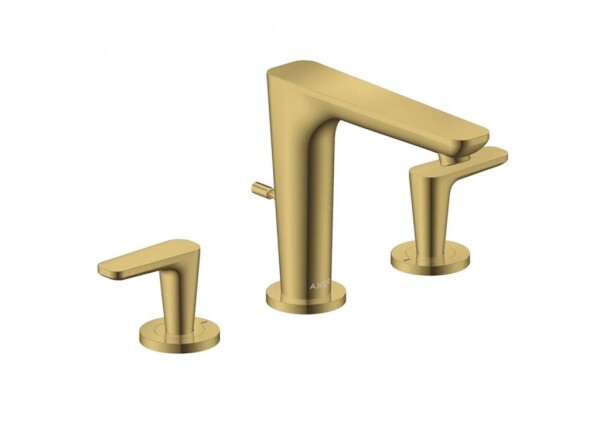 AXOR - Citterio C Umyvadlová baterie s výpustí, 3-otvorová instalace, EcoSmart, leštěný vzhled zlata 49060990