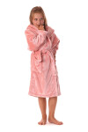 Dětský župan Siena s kapucí 9156 pink pearl - Vestis 140