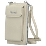 Stylová dámská crossbody peněženka Coveri Berllys, krémová