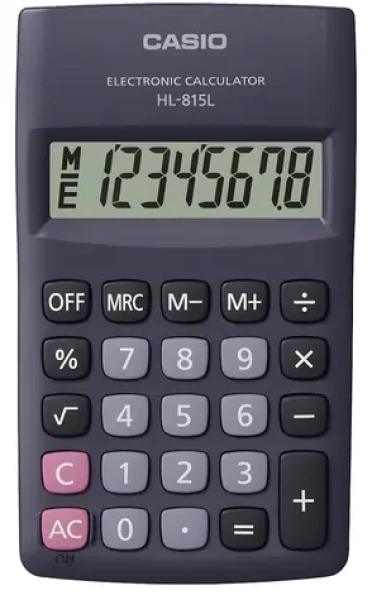 Casio HL 815L černá / Kalkulačka / kapesní / 8místný displej / odmocnina / baterie AA