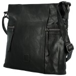 Trendy dámská koženková crossbody kabelka Nanya, černá A