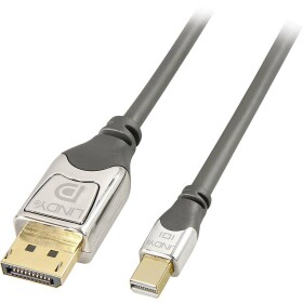 LINDY Mini-DisplayPort / DisplayPort kabelový adaptér Mini DisplayPort konektory, Konektor DisplayPort 3.00 m šedá 36313 Kabel DisplayPort