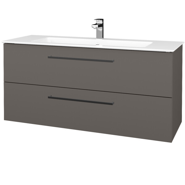 Dřevojas - Umyvadlová skříňka GIO SZZ2 120 - N06 Lava / Úchytka T06 / N06 Lava 406134H