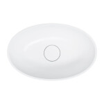 OMNIRES - SHELL M+ umyvadlo na desku, 50 x 32 cm, bílá mat SHELL500UNBM