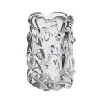 Ferm Living Skleněná váza Virelle Clear 18 cm, čirá barva, sklo