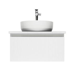 Koupelnová skříňka s umyvadlem a baterií SAT Evolution 58x30x44,8 cm bílá mat SATEVO60WMDBUB SATEVO60WMDBUB