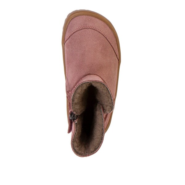 Dívčí zimní barefoot boty TEX SUEDE Dark Pink G3160250 - 31