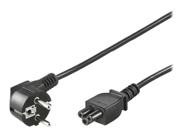 Goobay černá / Napájecí kabel / CEE 7/7 - C5 / 3-pólový / 1,8 m / pro notebooky (68004)