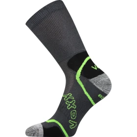 VOXX Ponožky sportovní METEOR s jemným lemem TMAVĚ ŠEDÉ 35-38 110959
