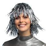 Smiffys.com Paruka metal stříbrná (7-A)