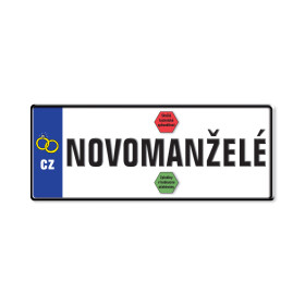Svatební přání - SPZ Novomanželé - Albi