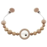 Hess Řetízek na kočárek s rolničkou přírodní dlouhý / od 0 let (HS12964)