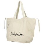 Trendy textilní dámská kabelka na rameno Bellinda, béžová