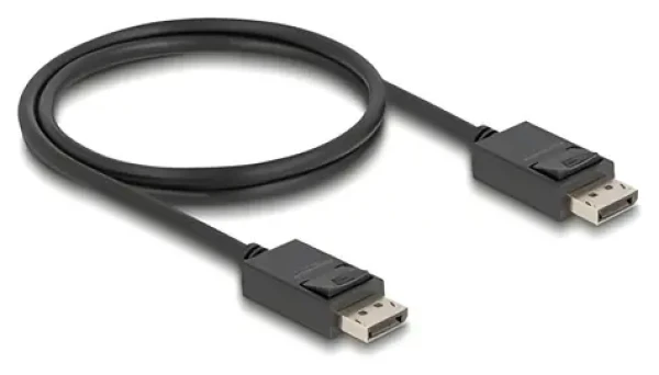 Delock DisplayPort 2.1 81174 černá / Kabel / DisplayPort – DisplayPort / 16K/60 Hz / 80 Gbps / 1 m (81174)