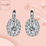Náušnice Swarovski Elements Miranda, Bílá/čirá