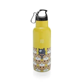 Iris Barcelona Dětská nerezová termolahev Friends 500 ml žlutá (9982-IA)