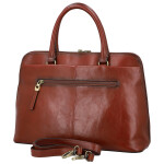 Luxusní dámská kožená kabelka do ruky Katana Gisela, hnědá