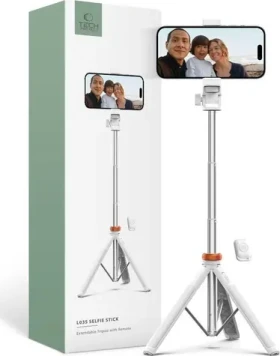Tech-Protect L03S bílá / Selfie tyč se stativem (5906203691180)