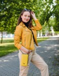 Dámská peněženka a crossbody Gritta VUCH, žlutá