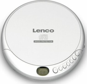 Lenco CD-201 stříbrná / přenosný CD přehrávač / 3.5 mm jack / CDCD-RCD-RW (CD-201)