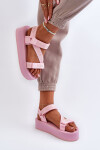 Dámské sandály na platformě Big Star NN274A529 růžové 38