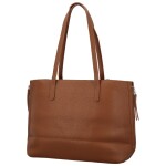 Módní dámská koženková kabelka na rameno Belle, hnědá