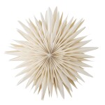 Bloomingville Závěsná svíticí hvězda Elijas White 50 cm, bílá barva, papír