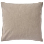 Ib Laursen Povlak na polštář Ramie Linen Coloured 60 × 60 cm, béžová barva, textil
