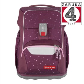 Školní aktovka pro prvňáčky – 4 dílný set, Step by Step BASIS Berry Stars, AGR