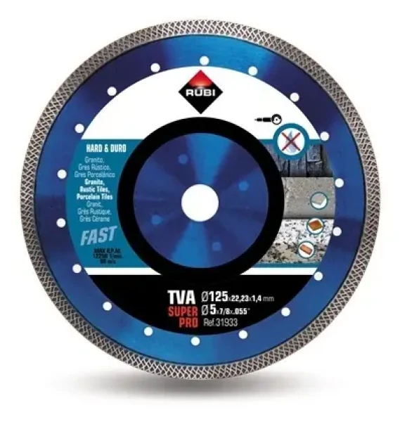 RUBI TVA 125 Super Pro Turbo Dry / Diamantový řezný kotouč / 125 mm / suché řezání (31933)