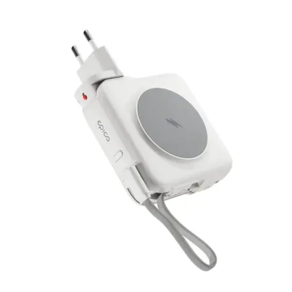 Epico UltraPack 3v1 10 000mAh cestovní powerbanka a síťový adaptér ET50 bílá (9915101100223)