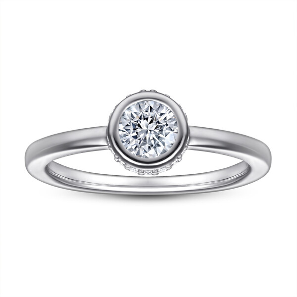 LUNICA Zásnubní stříbrný prstýnek IDA Velikost prstenu: 9 (EU: 59-61) 0601_9