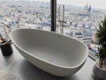 MEXEN - Imola volně stojící vana litý mramor 160 x 81, beton mat 57281608061
