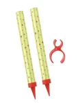 Rappa Fontána párty zlatá s držákem na láhev 35 sek 15 cm 2 ks