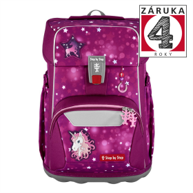 Školní aktovka Step by Step GIANT, 5-dílný set - Sweet Unicorn Nuala