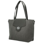 Trendy dámská koženková kabelka na rameno Coveri Hilari, šedá