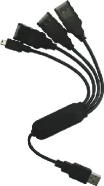 PremiumCord USB2.0 HUB 4-portový / černý kabel (8592220004743)
