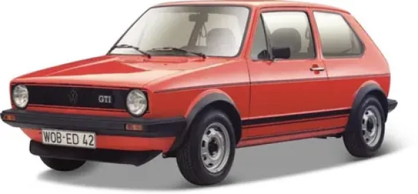 Bburago Plus Volkswagen Golf MK1 GTI červená