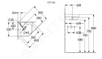 VILLEROY & BOCH - Subway 3.0 Umývátko rohové 320x320 mm, bez přepadu, otvor pro baterii, CeramicPlus, alpská bílá 437146R1