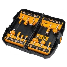 DT90016 DEWALT 12DÍLNÁ SADA FRÉZ O 8 MM
