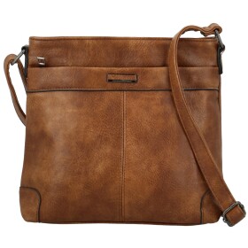 Trendy dámská koženková crossbody kabelka Neira, hnědá