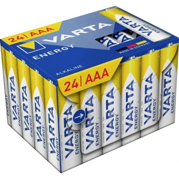 Varta Energy Baterie AAA 24ks / 1.5V / alkalická / v boxu (215142)