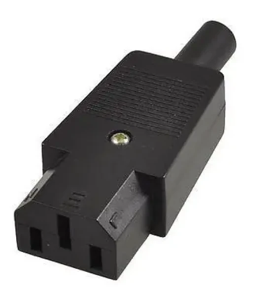 MicroConnect IEC síťová zástrčka C13 černá (C13PLUG)