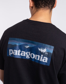 Tričko Patagonia M's Boardshort Logo Pocket Responsibili-Tee® Ink Black