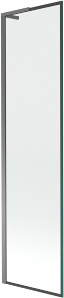 MEXEN/S - Next L vanová zástěna FIX 50 x 150, černá vzor, grafit metal 895-050-000-03-70-95