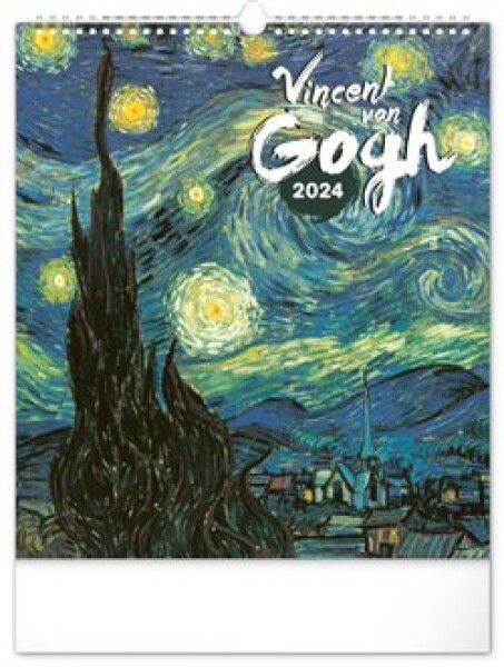 Nástěnný kalendář Presco Group 2024 - Vincent van Gogh, 30 × 34 cm